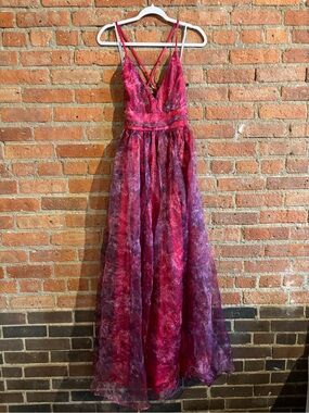 valhalla forest green dress Simple V Neck Long Purple Prom Dress, Purple Long Evening Dress US 2 / Purple main image 1